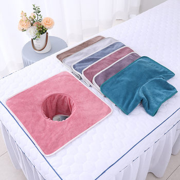 Beauty Salon Towel Bedside Hole Towel Massage Bed Hole Mat Face Towel Bed Hood Towel No Pilling No Falling