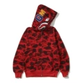 (camouflage red shark jacket terry)