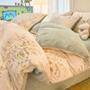 Winter Thickened Milk Velvet Single Duvet Cover, Single Fleece Plush Double-Sided Duvet Cover, Winter Coral Fleece Warm