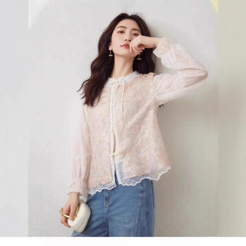 New Chinese Style National Style Bead Button Vest Shirt Suit, Fashionable Autumn New Style Waistcoat Vest, Loose and Age-Reducing Style