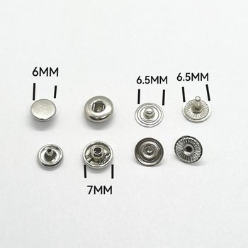 Foshan Manufacturer Spot Wholesale Pure Copper 6mm Four-Button Work Clothes Shirt Buttons Clothing Flat Metal Buckle