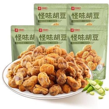 Liangpin shop strange flavor hu dou 120g bagged sweet and spicy broad bean orchid bean dry goods fried goods casual casual snacks