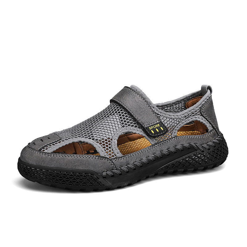 Sandal rọ nam lưới thoáng khí đế cao 3 cm