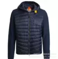 New spliced ​​navy blue down jacket