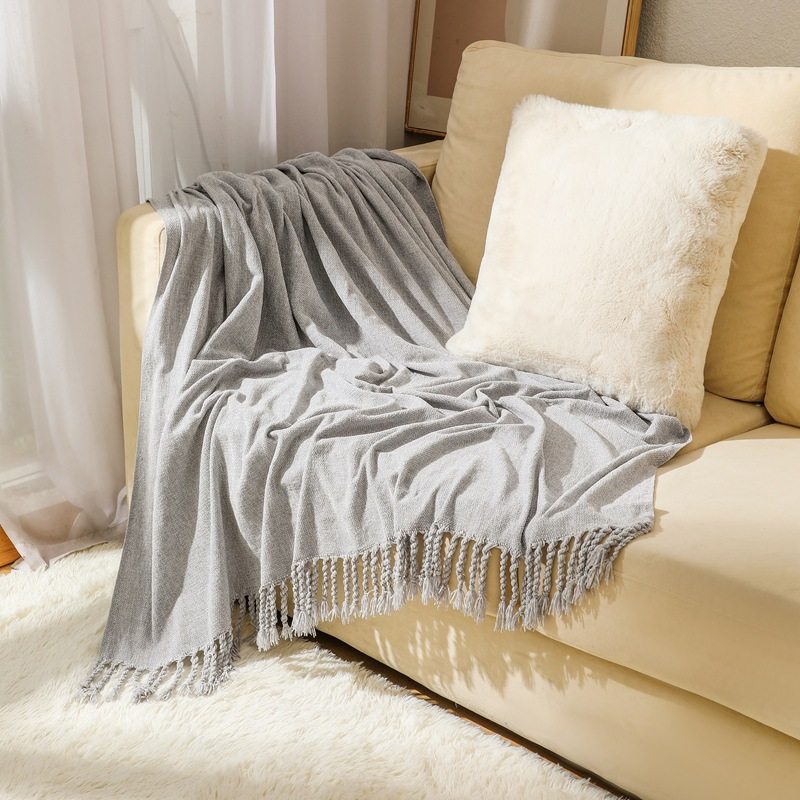Chenille blanket Sofa blanket Air Conditioner blanket Outdoor Camping blanket Nap blanket Summer Thin blanket Thread blanket