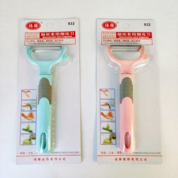 Y-Type 932 Two-Color Handle Stainless Steel Peeling Knife Kitchen Multifunctional Fruit and Potato Peeling Knife