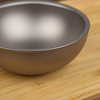 Pure Titanium Double-Layer Japanese-Style Bowl for Home Use, Double-Layer Insulated Rice Bowl, Outdoor Soup Bowl, Camping Anti-Scalding Instant Noodle Bowl, Portable for Hiking