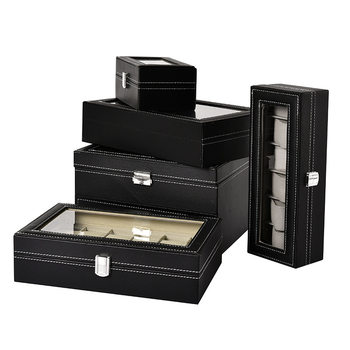 Manufacturer Spot Wholesale 3-Bit 6-Bit 10-Bit 12-Bit 20-Bit 24-Bit Pu Watch Box Storage Box Jewelry Box Packaging Box