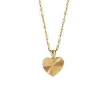 Designers Europe and the United States cross-border wholesale 18k gold plated love titanium steel gold simple Joker accessories pendant