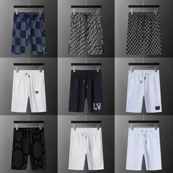 Cross-Border High-Quality 26 New Jacquard Style Casual Shorts with Logo, Sports Shorts, Unisex, One-Piece Dropshipping