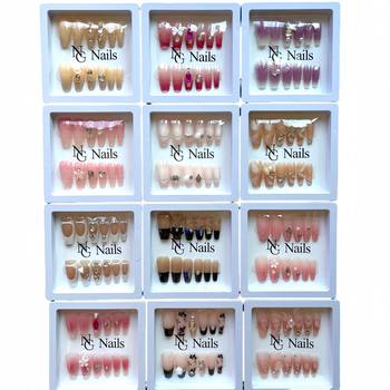 Wearable Nails, Wearable Nail Patches, High-End Summer Detachable Fake Nails, Wearable Nail Patches