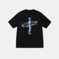 Skull skateboard short sleeve black