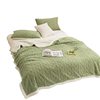 2025 New a Version Taffeta B Version Lamb Velvet Blanket Autumn and Winter Jacquard Blanket Double Layer Thickened Casual Throw Blanket