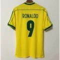 1998 brazil home game no. 9 + small print on chest