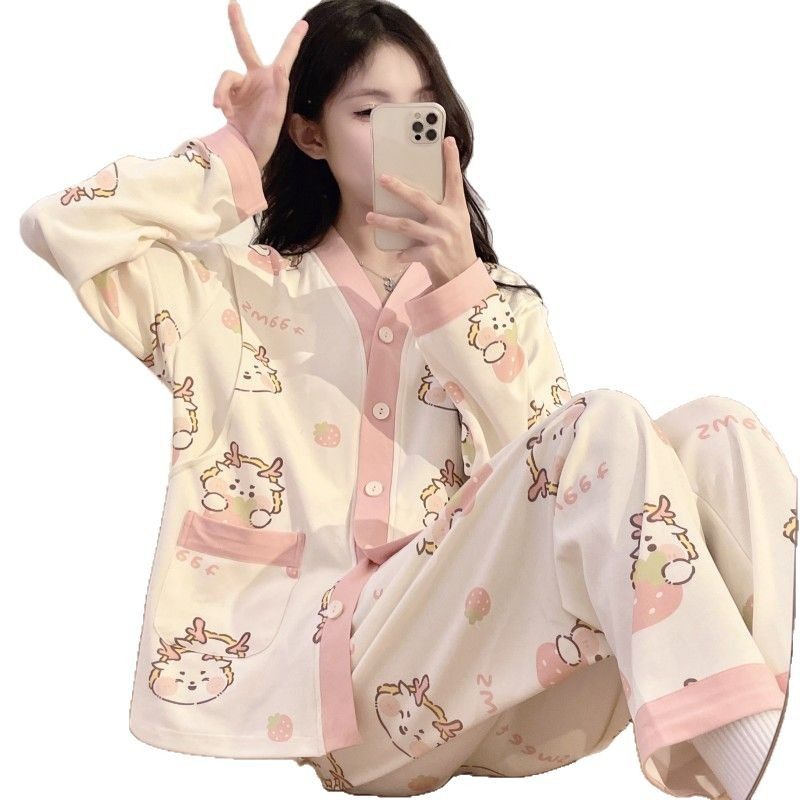 Moon clothing summer thin postpartum nursing kimono pregnant women's pajamas 5 spring and autumn days 6 pregnant women breast-feeding July 8