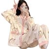 Moon clothing summer thin postpartum nursing kimono pregnant women's pajamas 5 spring and autumn days 6 pregnant women breast-feeding July 8