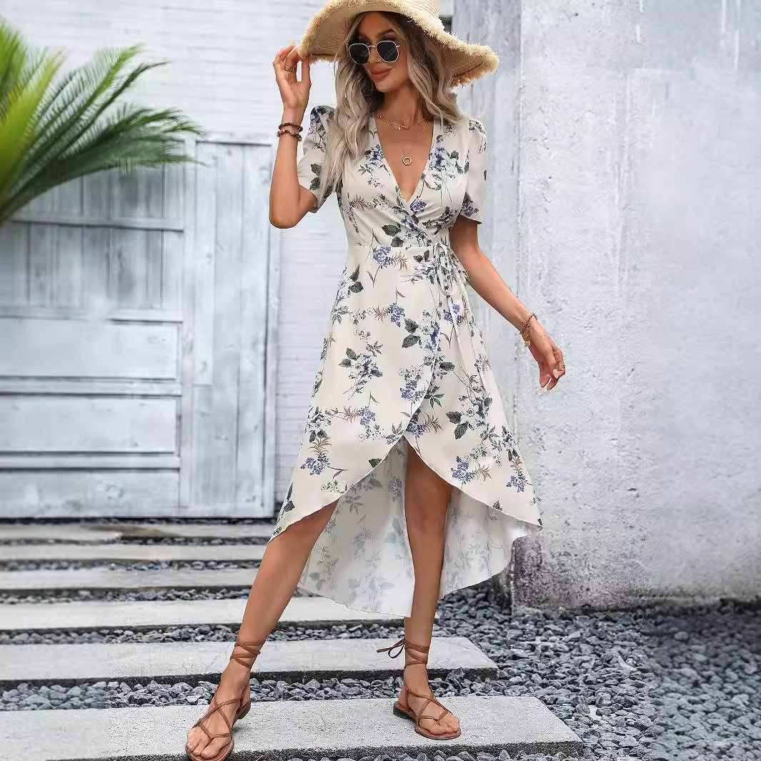 Casual Vacation Dress Womens Relaxed Fit Lightweight Fabric Versatile Style Perfect for Summer Getaways Wholesale