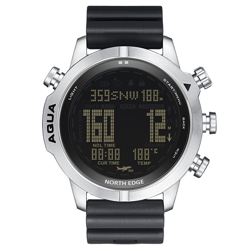 Men's Outdoor Sports Waterproof Smart Diving Computer Watch Height Air Pressure Compass Temperature Electronic Watch