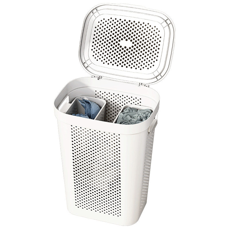 Dirty Clothes Basket Household Large Capacity Dirty Clothes Basket with Lid Bathroom Storage Laundry Basket Clothes Dirty Clothes Storage Basket
