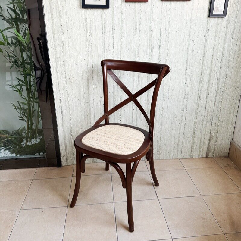 美式复古实木方形桌椅组合咖啡厅奶茶店甜品店西餐厅清吧商用桌子