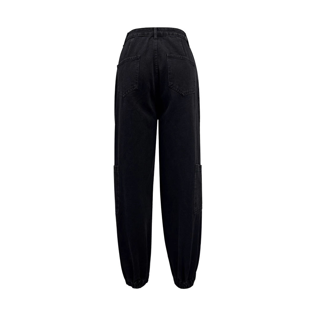 Womens Casual Slim Fit Multi Pocket Denim Trousers European and American Style Perfect for Everyday Wear Wholesale
