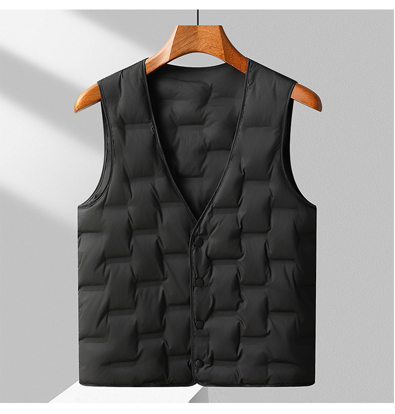 Áo khoác dạ len cashmere nam dáng dài hai hàng khuy mùa đông — Màu Xám (không bao gồm áo vest), Cà phê đậm (không bao gồm áo vest), Cà phê đậm (có áo VEST), Màu đen (có áo VEST)
