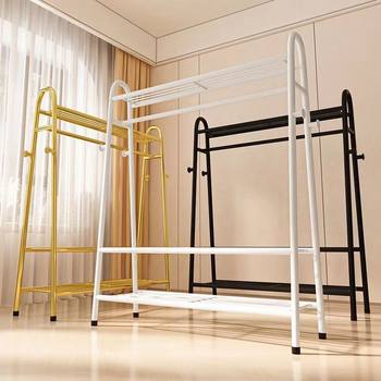 New Style Clothes Rack Floor Bedroom Inner Hanger Balcony Household Simple Clothes Rod Dormitory Clothes Rack