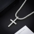Silver pendant +20-inch tennis chain