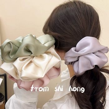 Extra Large French Girl Ballet Style Satin Large Intestine Hair Tie Elegant Hair Tie Female Simple Ball Hair Tie