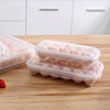 Egg Storage Box Anti-Fall Storage Rack Kitchen Egg Box with Lid Egg Tray Household Plastic Refrigerator Crisper