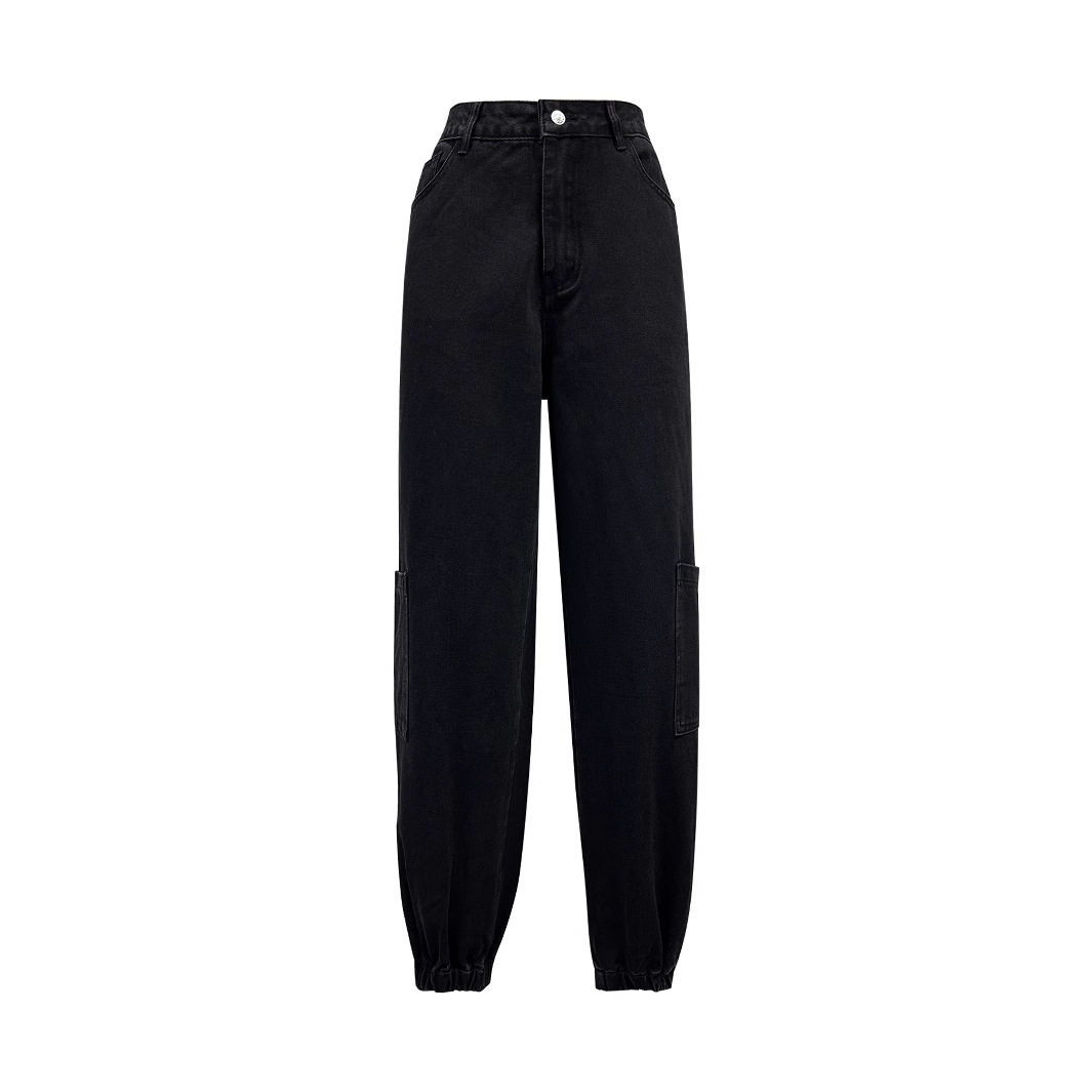 Womens Casual Slim Fit Multi Pocket Denim Trousers European and American Style Perfect for Everyday Wear Wholesale