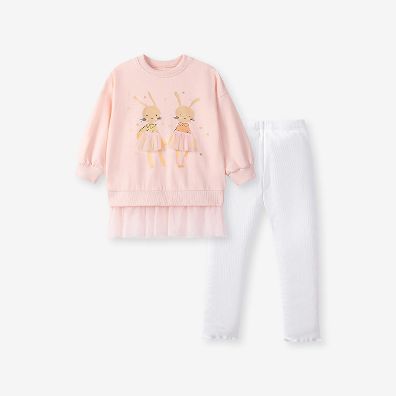 [Style] Kids' Set, New Autumn Girls' Outfit, Cartoon Cute Kids' Set