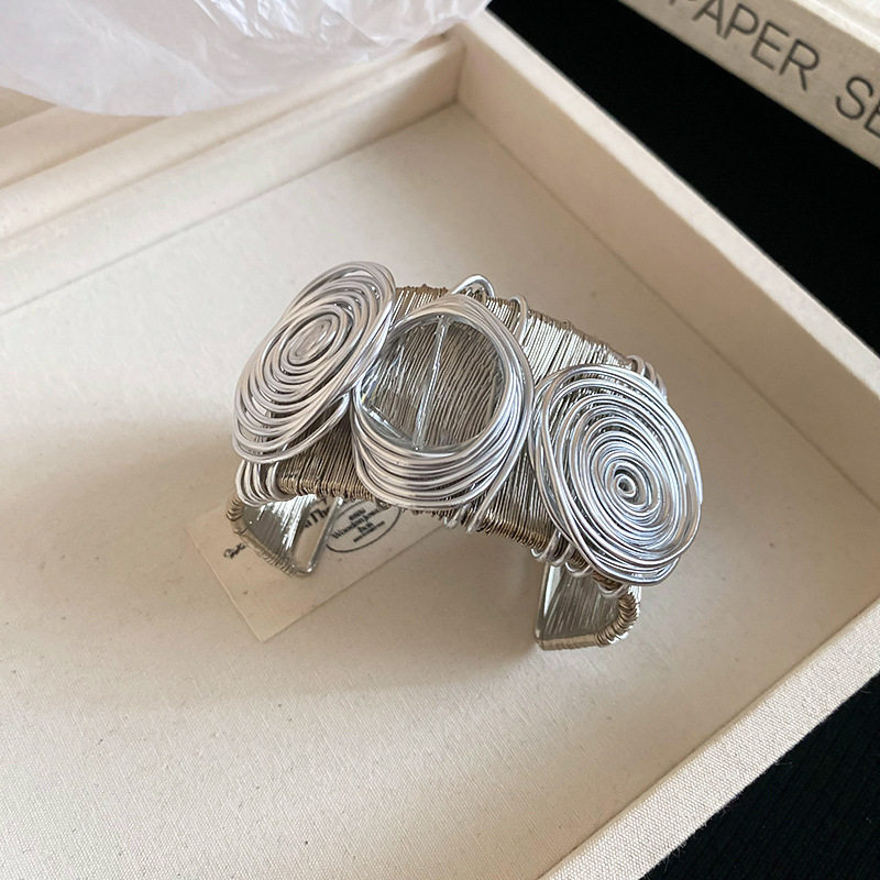 欧美跨境简约时尚手镯臂环小众冷淡风气质手环高级感百搭手饰批发