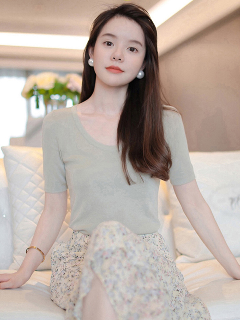 (Mới) Mã K7266 Giá 750K: Áo Sơ Mi Nữ Dotdc Áo Len Ngắn Tay Hàng Mùa Hè Thời Trang Nữ Chất Liệu G02 Sản Phẩm Mới, (Miễn Phí Vận Chuyển Toàn Quốc).