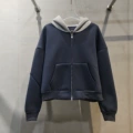 Blue and gray/zipper style