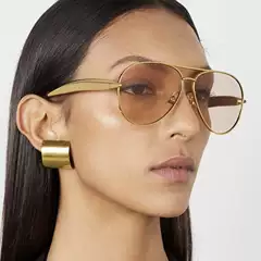 2026 New Model Aviator Sunglasses for Women, Large Frame, Metal Frame, High-End Retro Stylish Sunglasses for Men