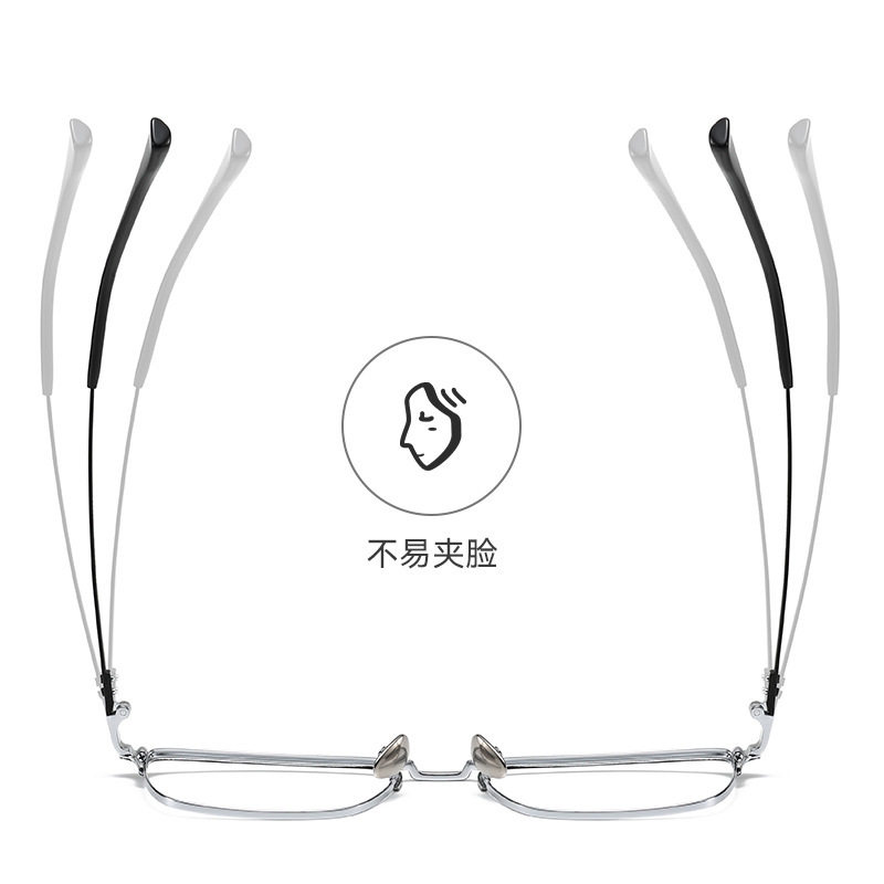 New men's business eyebrow frame fashion retro large frame glasses frame can be equipped with myopia glasses frame 20363
