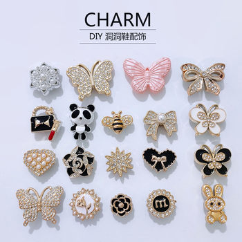 Croc Shoe Accessories Decoration DIY Parts Slippers Warm Shoes Detachable Accessories High-End Shoe Flower Buckle Accessories