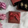 Spot quality wine red bow jewelry box necklace ring box creative jewelry bracelet box earrings box