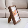 Wooden Photo Frame Simple Creative Photo Frame Teak Color Hollow Desktop Ornaments Family Simple Anniversary Decorative Picture Frame