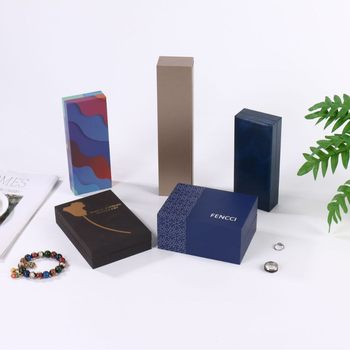 Manufacturer Blue Watch Box Swan Box Heaven and Earth Cover Watch Box Bracelet Ring Jewelry Box Storage Box Custom Logo