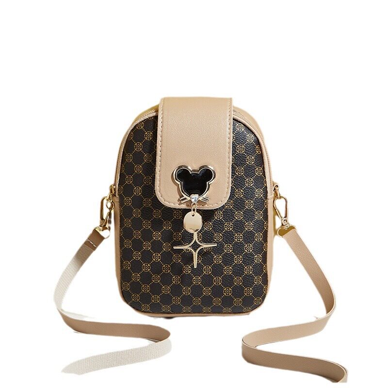 经典印花手机包2025新品women bags女士简约小包休闲洋气斜挎小包