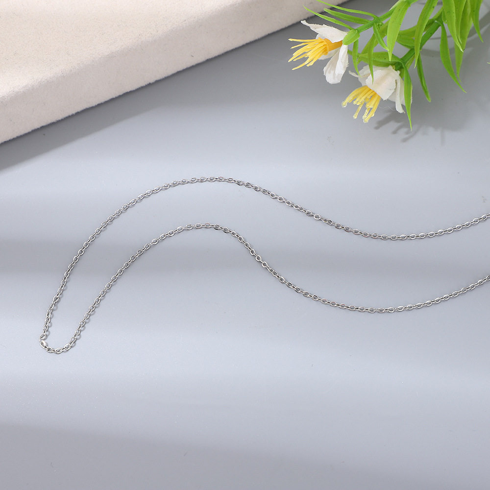 Stainless steel jewelry necklace o-chain bold long matching chain fashion Joker new clavicle chain 45 5 extended chain