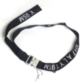 Black silver buckle white letter large buckle 24 styles