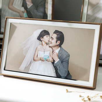 Wooden Wedding Children's Simple Photo Frame for Living Room and Bedroom, American-Style Photo Frame Wholesale, Display Stand Decoration, Modern Decor