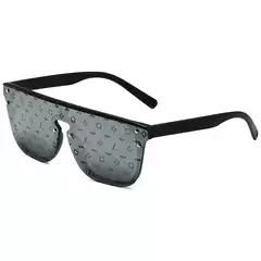 Cross-Border European and American Trendy Retro Unisex Sunglasses with Letter Design Modern Cycling Glasses