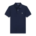 Navy blue-white label