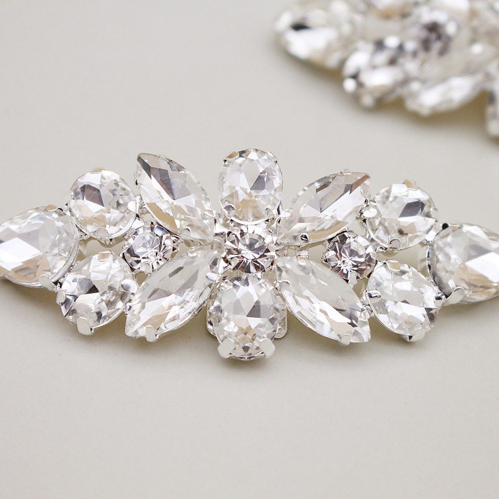 Creative New Detachable Rhinestone Shoe Buckle Shining Ball Shoes Flower Accessories Women's European and American Bride Wedding Shoes Accessories Shoe Clip