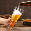 2025 New Beer Mug, Accessible Luxury, High-End Creative Glass, Household High-Value Craft Beer Mug, Large Capacity