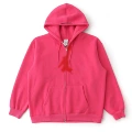 Flying man hooded sweatshirt (rose red)
